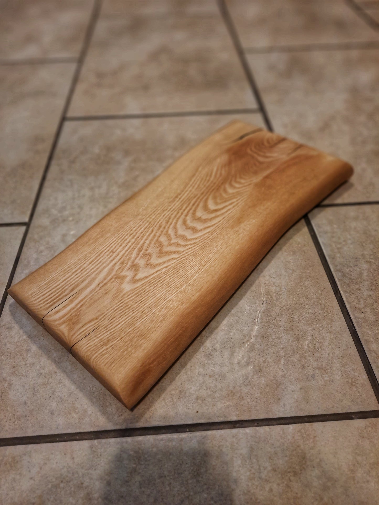 Ash with black epoxy chopping board