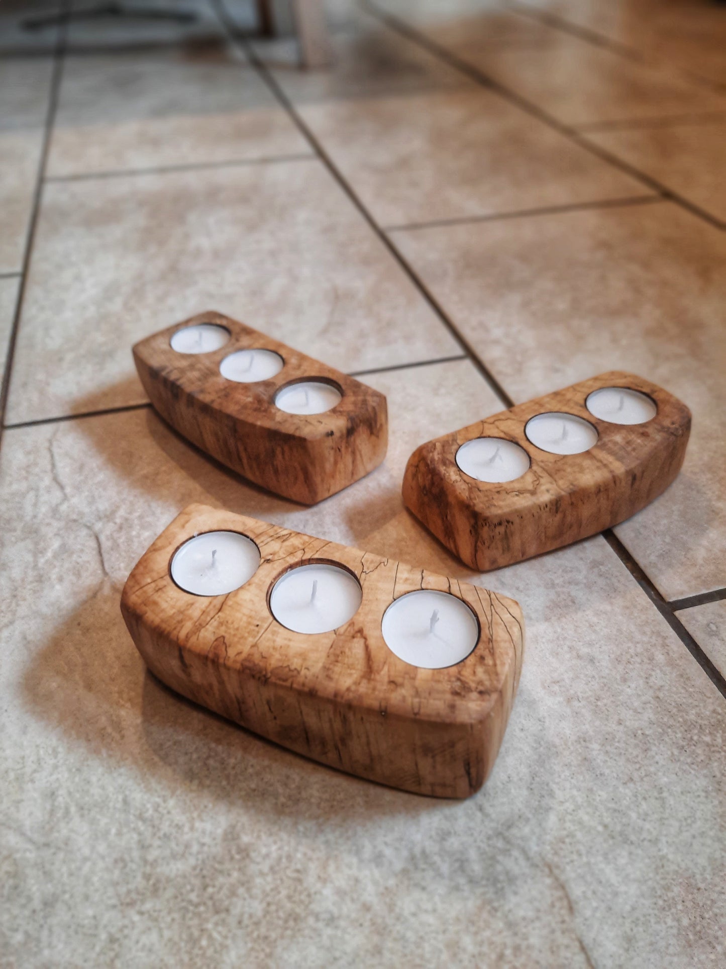 Sycamore 3 tealight holder