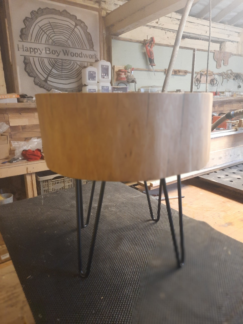 Round Ash Hardwood Table