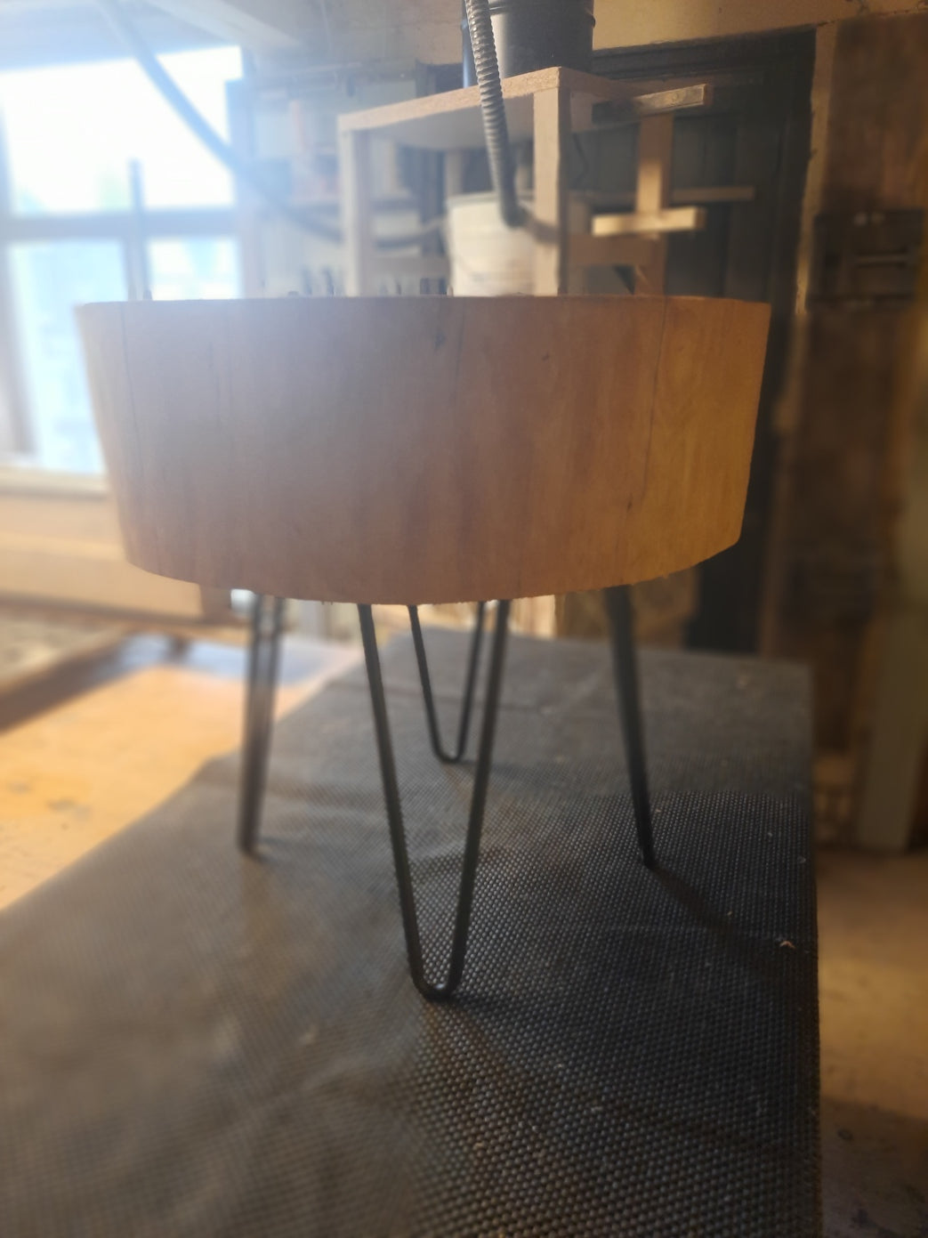 Round Ash Hardwood Table