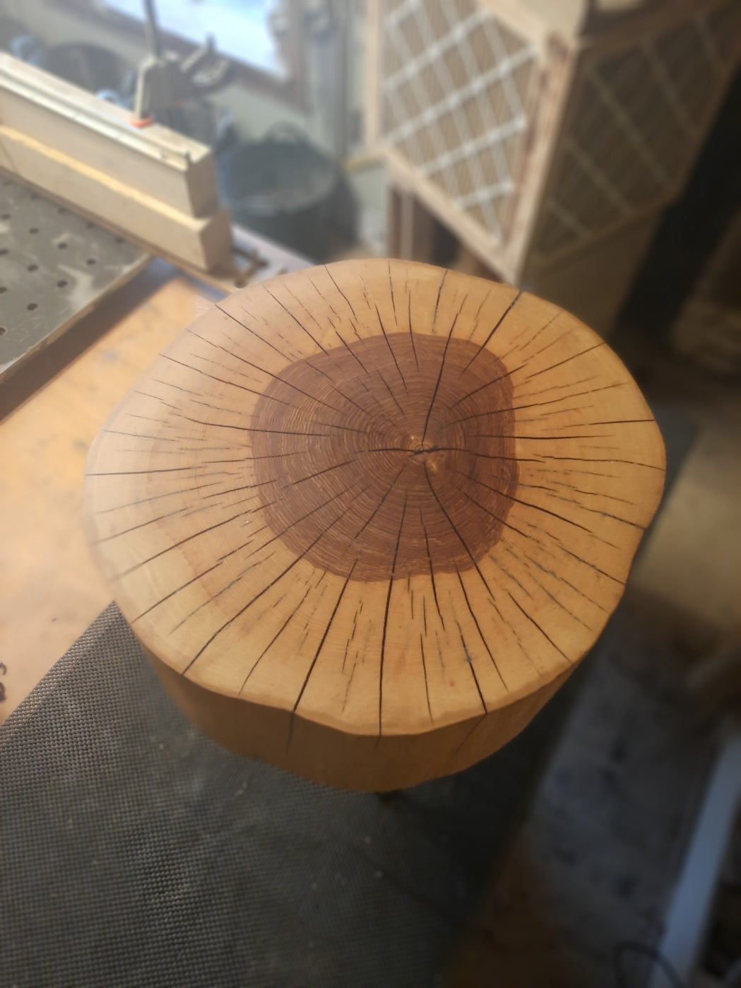 Round Ash Hardwood Table