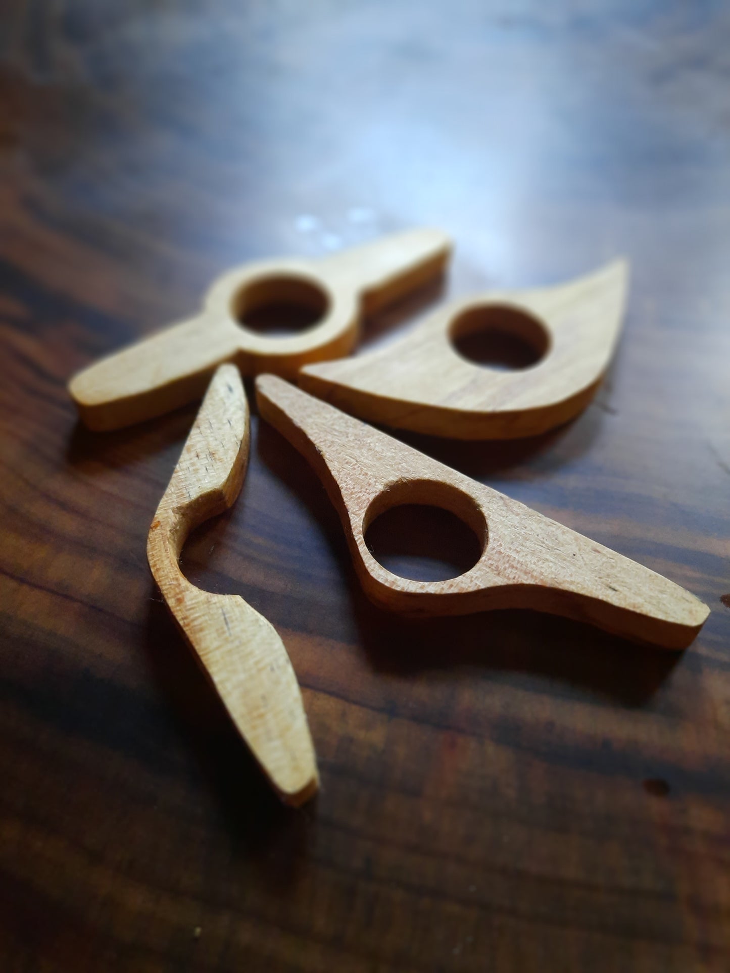 Wood book page holder