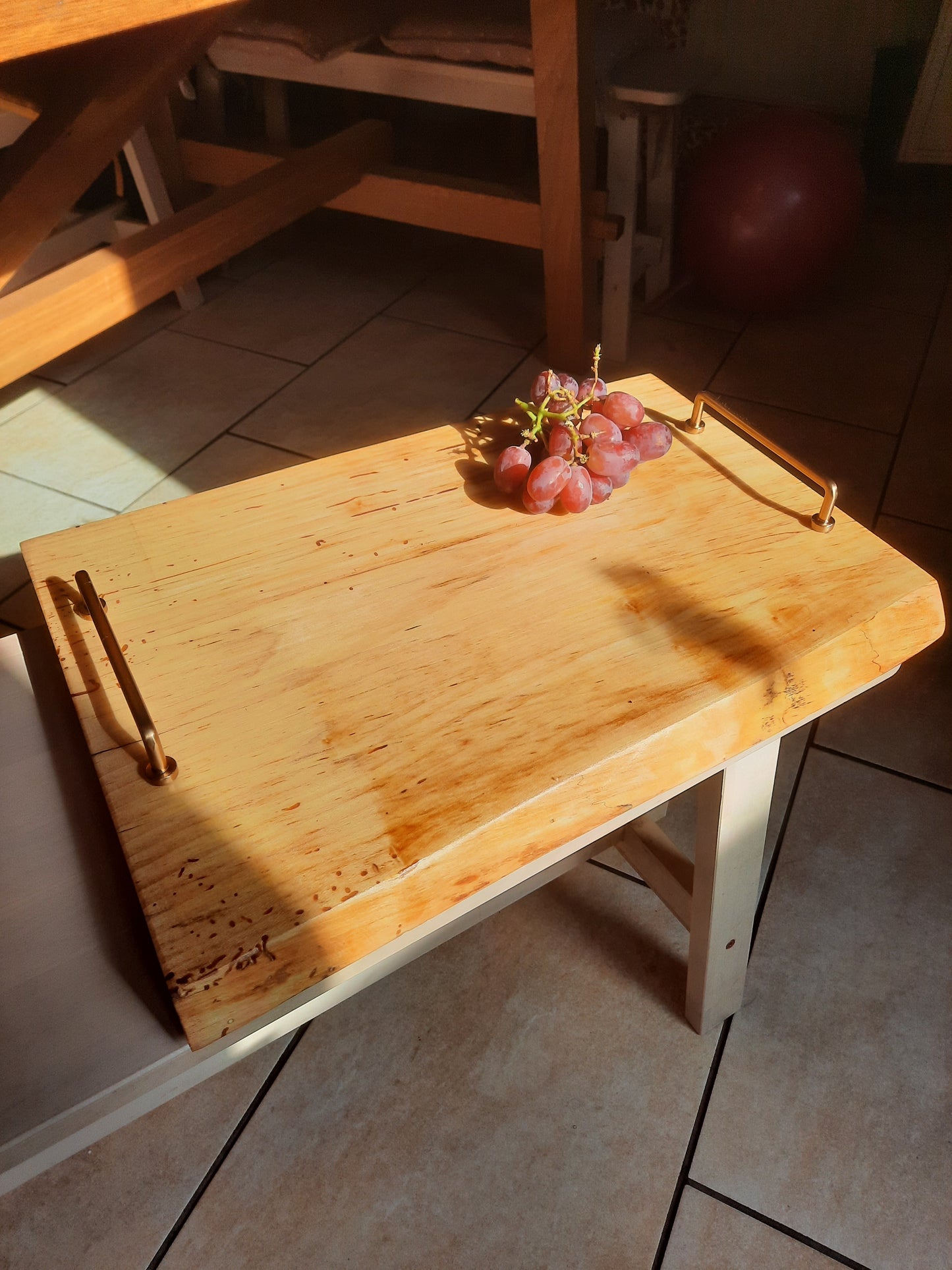 Chestnut serving tray