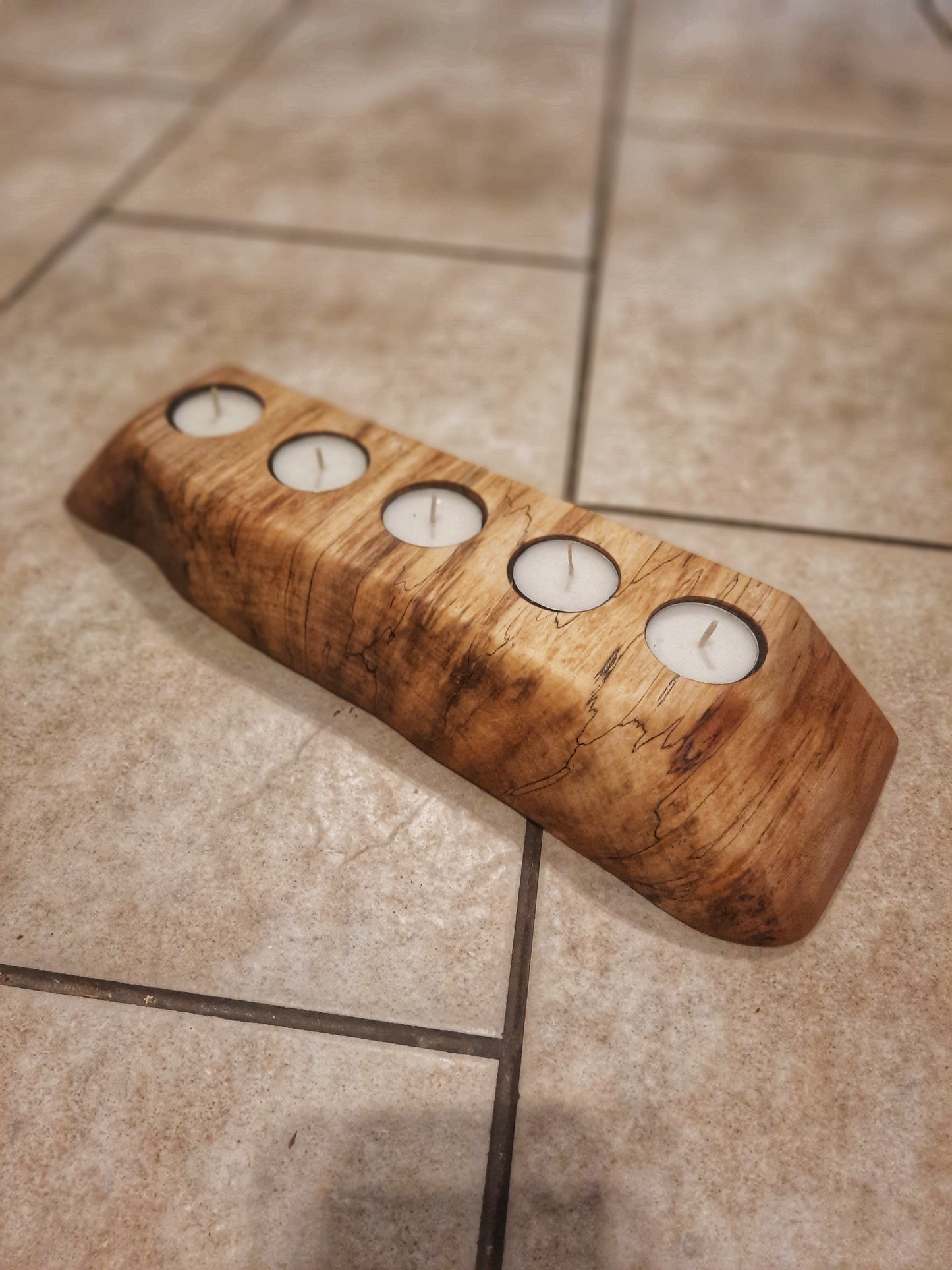 Sycamore tea light holder (large)