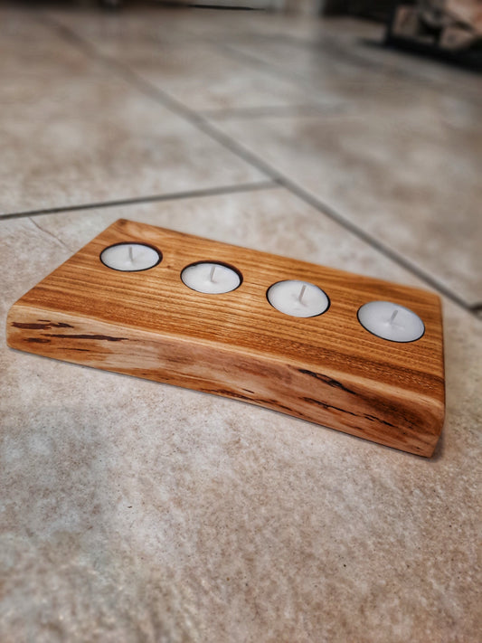 Cherry "4" tealight holder
