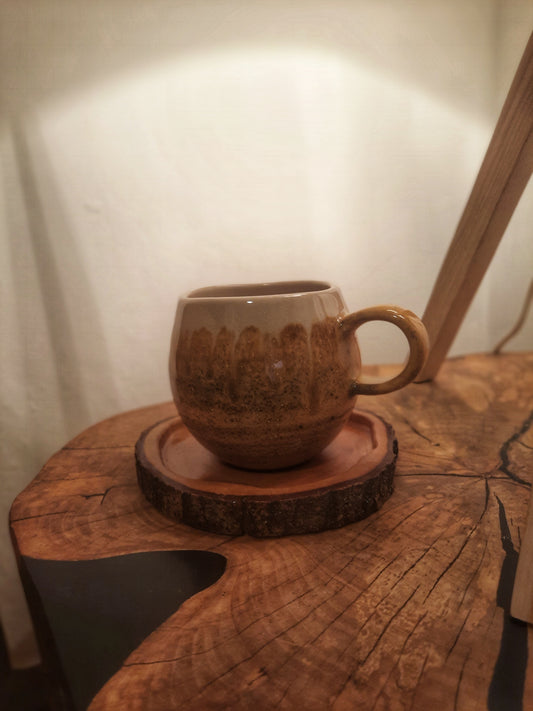 Coaster wood cookie.