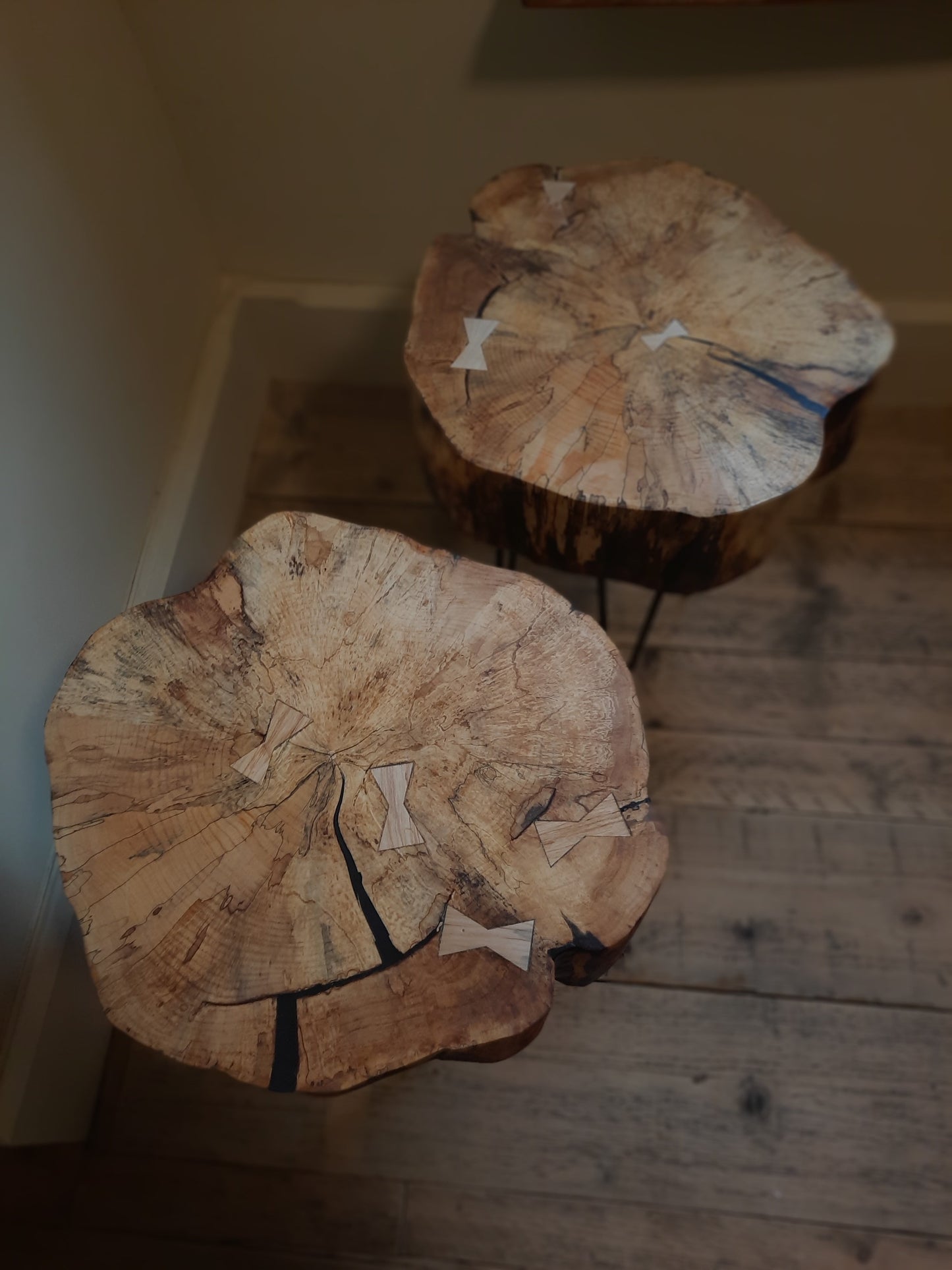 Spalted Beech Side Tables