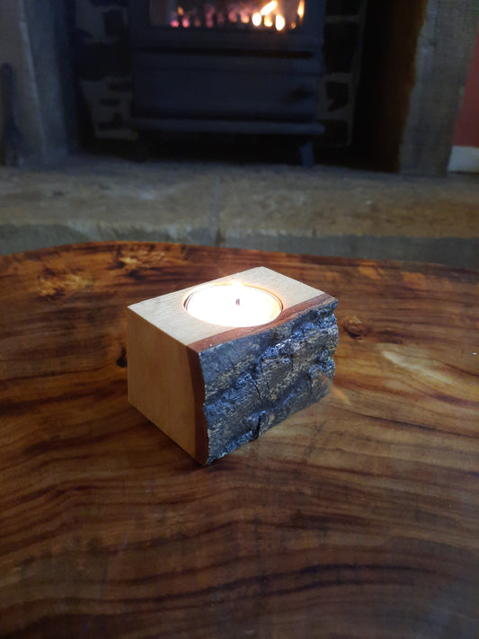 Rustic Single Tealight Holder